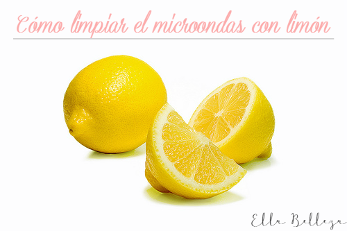 Cómo limpiar el microondas con limón 