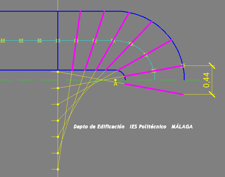 Departamento de Edificación: Proyectar escaleras compensadas de ámbito