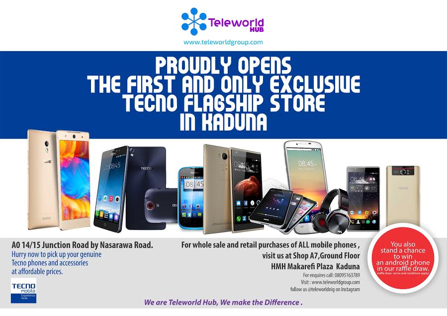 Teleworld Hub launches the only Tecno flagship store in Kaduna