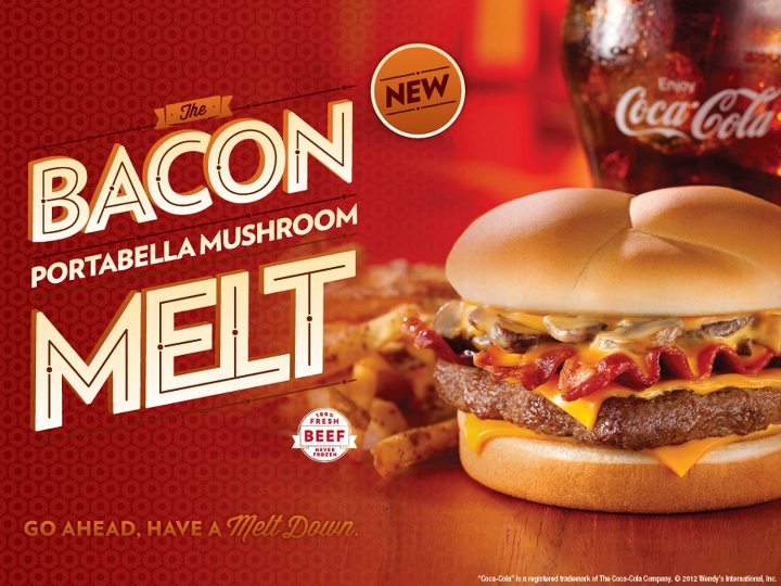 News Wendy's New Bacon Portabella Mushroom Melt