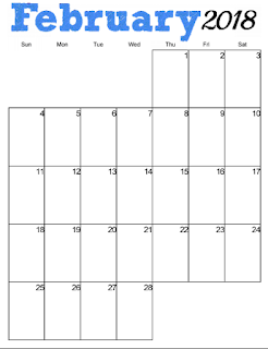 free printable 2018 monthly calendar