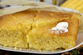 Easy Cornbread from Debt Free Cashed Up and Laughing and the Cheapskates Club Bread Recipe File, to go with chlli or just to enjoy Click through for the recipe