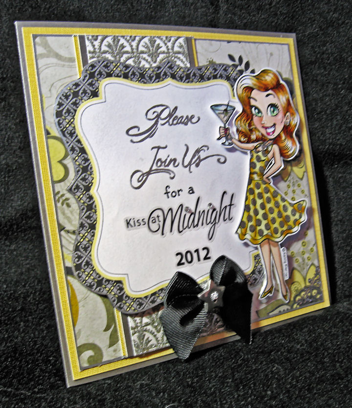 Anniebee's Craft Room New Year's Eve Party Invitations using WOW