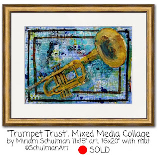 trumpet painting by miriam schulman | http://www.schulmanart.com