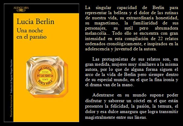 Una noche en el paraíso. Lucía Berlin. EduRead