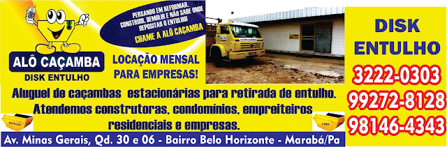 ALÔ CASAMBA -- LOCAÇÃO DE CACAMBA PARA ENTULHOS EM GERAL
