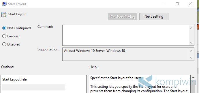 Cara Backup & Restore Tampilan Layout Start Menu Windows 10 3