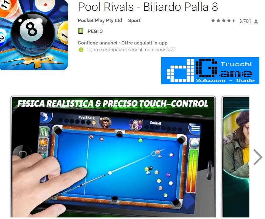 Trucchi Pool Rivals Biliardo Palla 8 Mod Apk Android v3.3 dGame.it