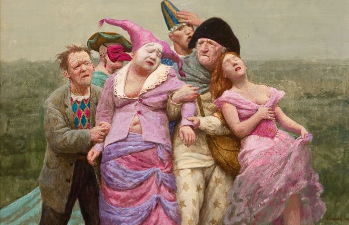 Герои картин Кенне - театрально одетые люди. Kenne Gregoire Герои картин Кенне - театрально одетые люди. Kenne Gregoire