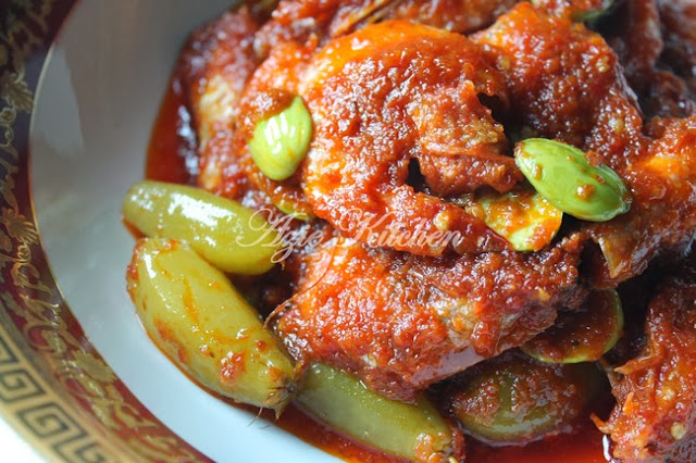 Sambal Tumis Udang Dengan Petai dan Belimbing Buluh