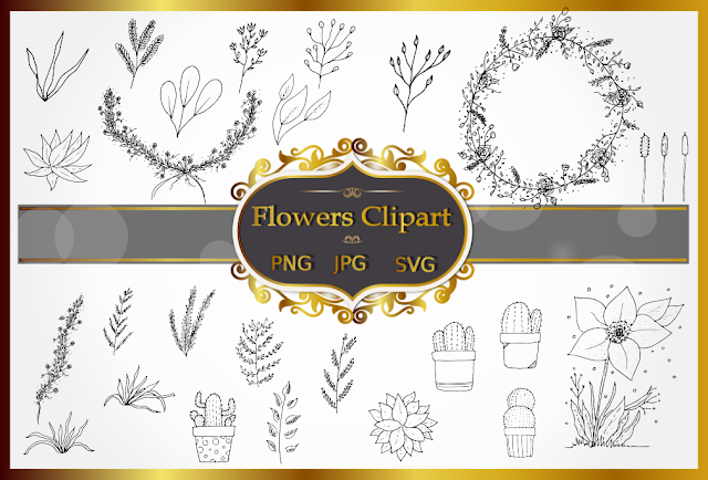 Floral Clipart Collection Floral Clipart Collection
