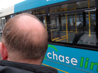 The Bald Spot at Cannock Bus Station.