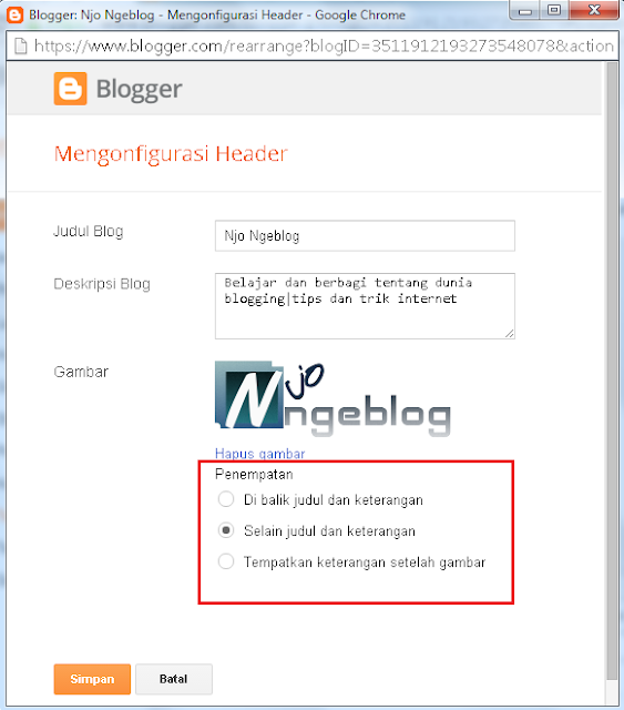 Cara Memasang Logo di Blogger.com Cara Memasang Logo di Blogger.com