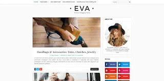 Eva Fashion blogger template 2017