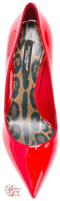 ♦Dolce & Gabbana red Kate pumps #dolcegabbana #shoes #red #pantone #brilliantluxury