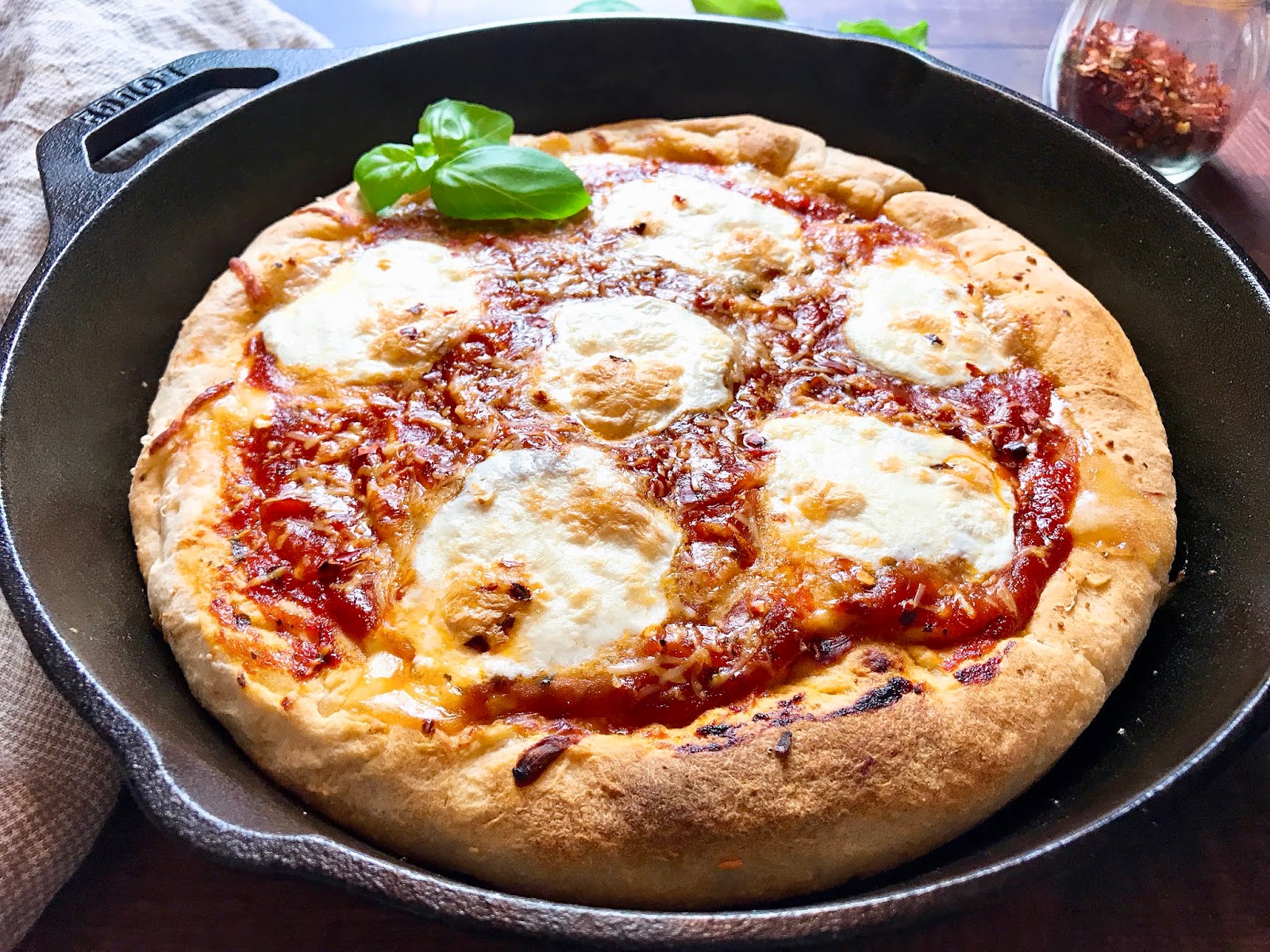 Stuffed Crust Deep Dish Pizza with Bocconcini