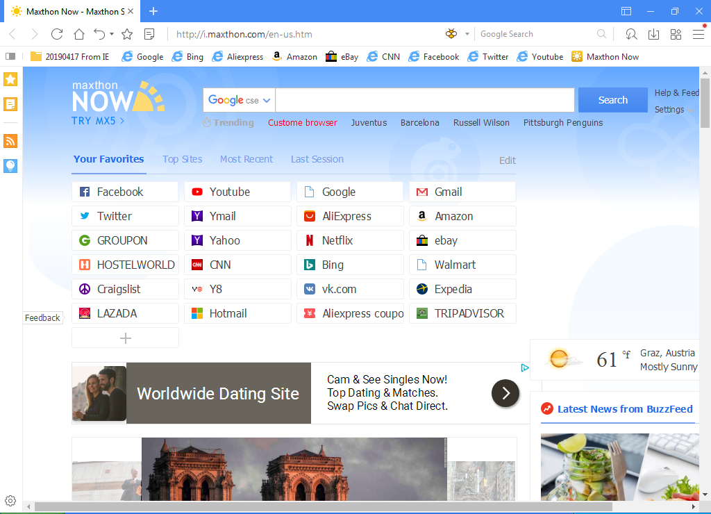 Browsers for Windows XP Music News Technology