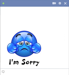 I'm Sorry Smiley Emoticon For Facebook