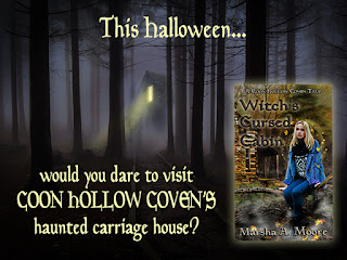 banner for Witch's Cursed Cabin by Marsha A. Moore