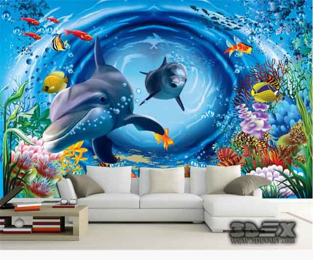 Amazing 3D wallpaper for living room, bedroom, kitchen and bathroom