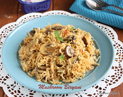 biryani mushroom procedure