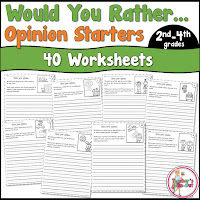  Would You Rather Opinion Starters has 40 writing prompts