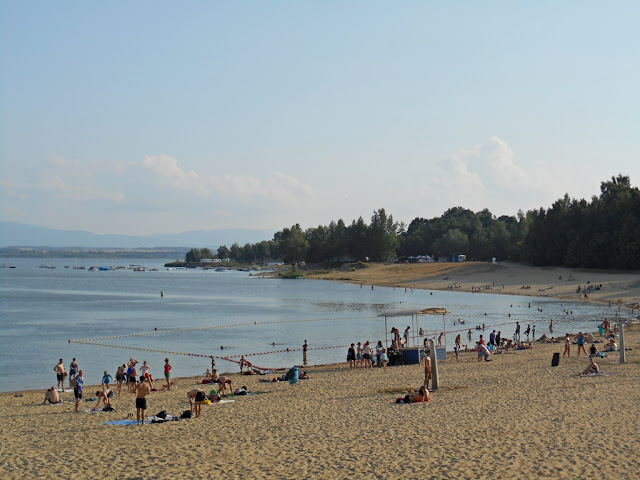 nyska plaża piasek, jezioro, Nysa, Skorochów
