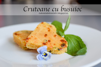 Crutoane/ galuste cu busuioc