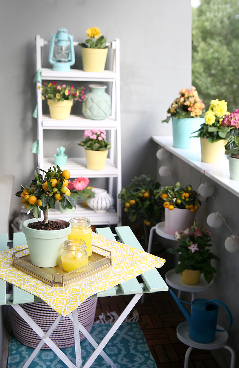 Diy} citronella kerzen & balkon in mint und gelb mein feenstaub ...