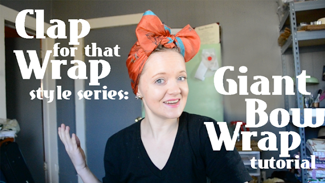 Flashback Summer: Clap for That Wrap style series - 1940s bow scarf