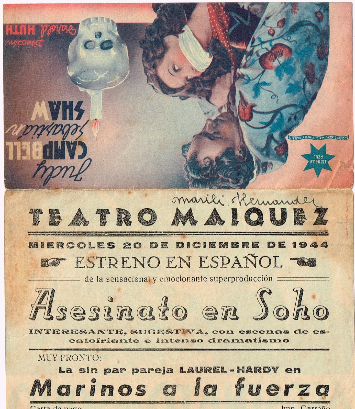 Acorazado Cinéfilo. Francisco Huertas Hernández PROGRAMAS DE MANO (1