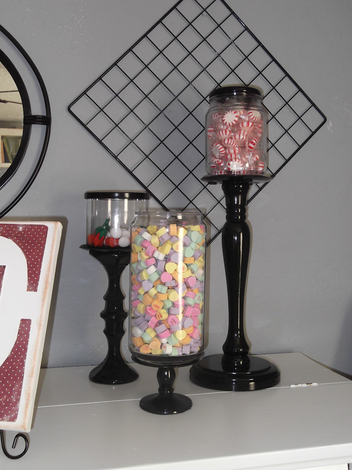 This Weeks' Creativity Headband storage and candy jars