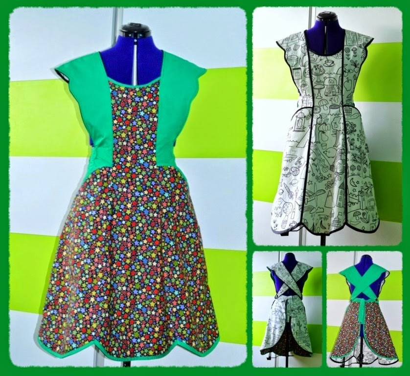 I believe I can sew...: Reversible retro apron - Simplicity 3544