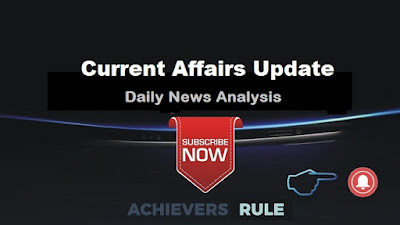 Current Affairs Updates - 8th September 2017 Current Affairs Updates - 8th September 2017