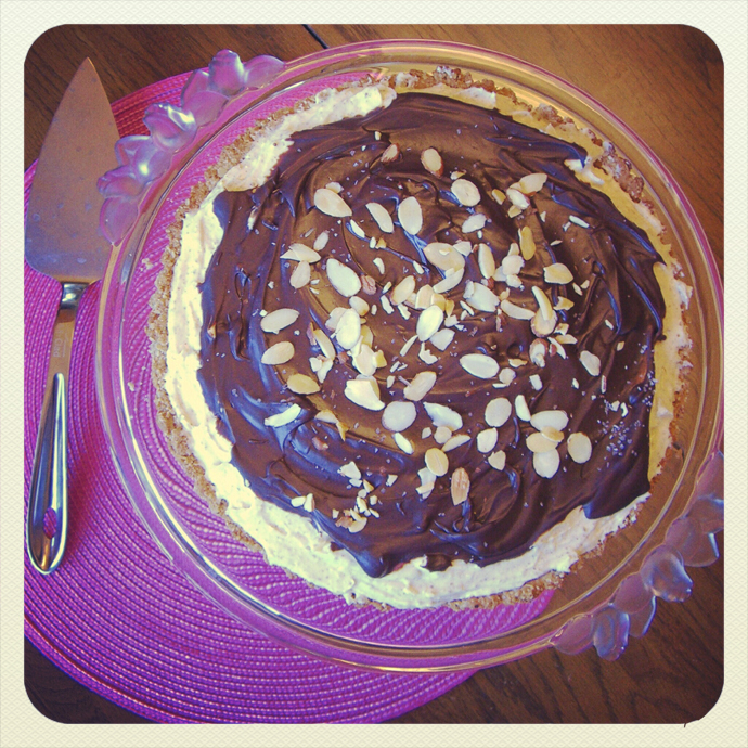 Chocolate + Chard HONEY ALMOND BUTTER TART with CHOCOLATE GANACHE