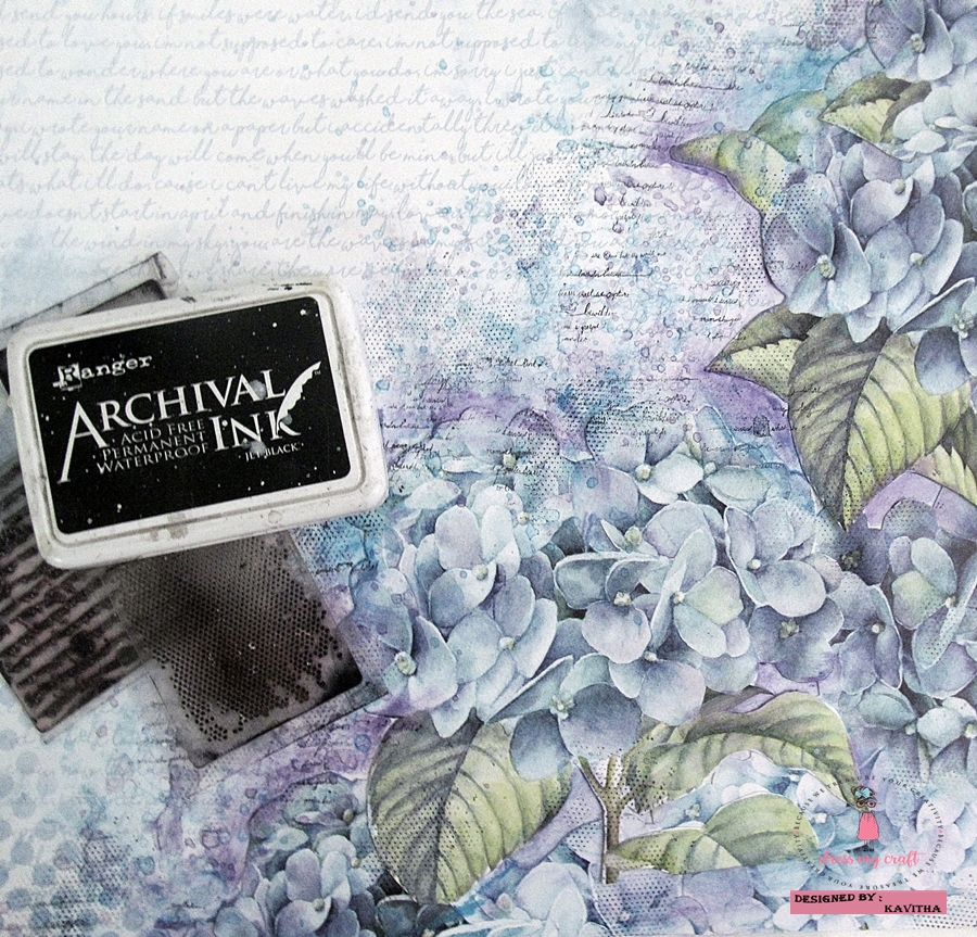 Kalalayaa's Art Stuido Mixed media layout tutorial