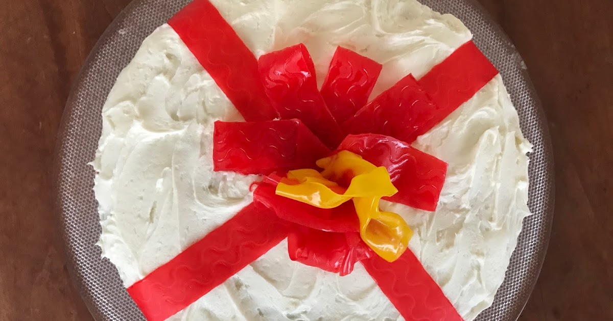 Red Velvet Cake with White Chocolate Ganache Glaze and White Chocolate