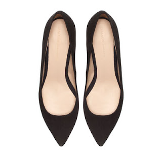 black leather court shoe 2013
