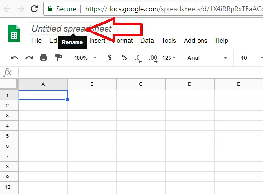 Rename The Spreadsheet Rename The Spreadsheet