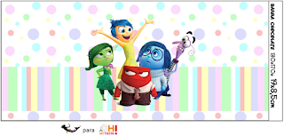 Del Revés, Intensamente o Inside Out: Etiquetas para Candy Bar para Imprimir Gratis. Etiquetas para imprimir gratis de Del Revés, Intensamente o Inside Out.