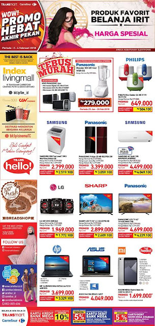 Katalog Promo CARREFOUR TRANSMART Akhir Pekan Periode 02 - 04 Februari 2018 Katalog Promo CARREFOUR TRANSMART Akhir Pekan Periode 02 - 04 Februari 2018
