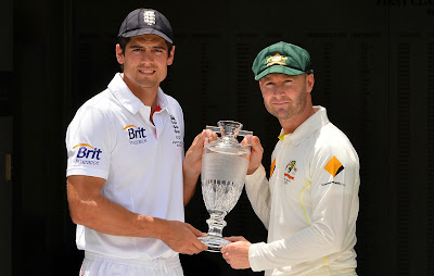 Ashes, Cricket, Test match, Cricket, Cricketer, England, Australia, Captain,  Alistair Cook, Michael Clarke, Gabba, Brisbane,  Ashes series, Trophy, Ground, Sports, Ashes Urn, Crystal, 