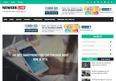 Newser Blogger Theme Free Blogger Themes