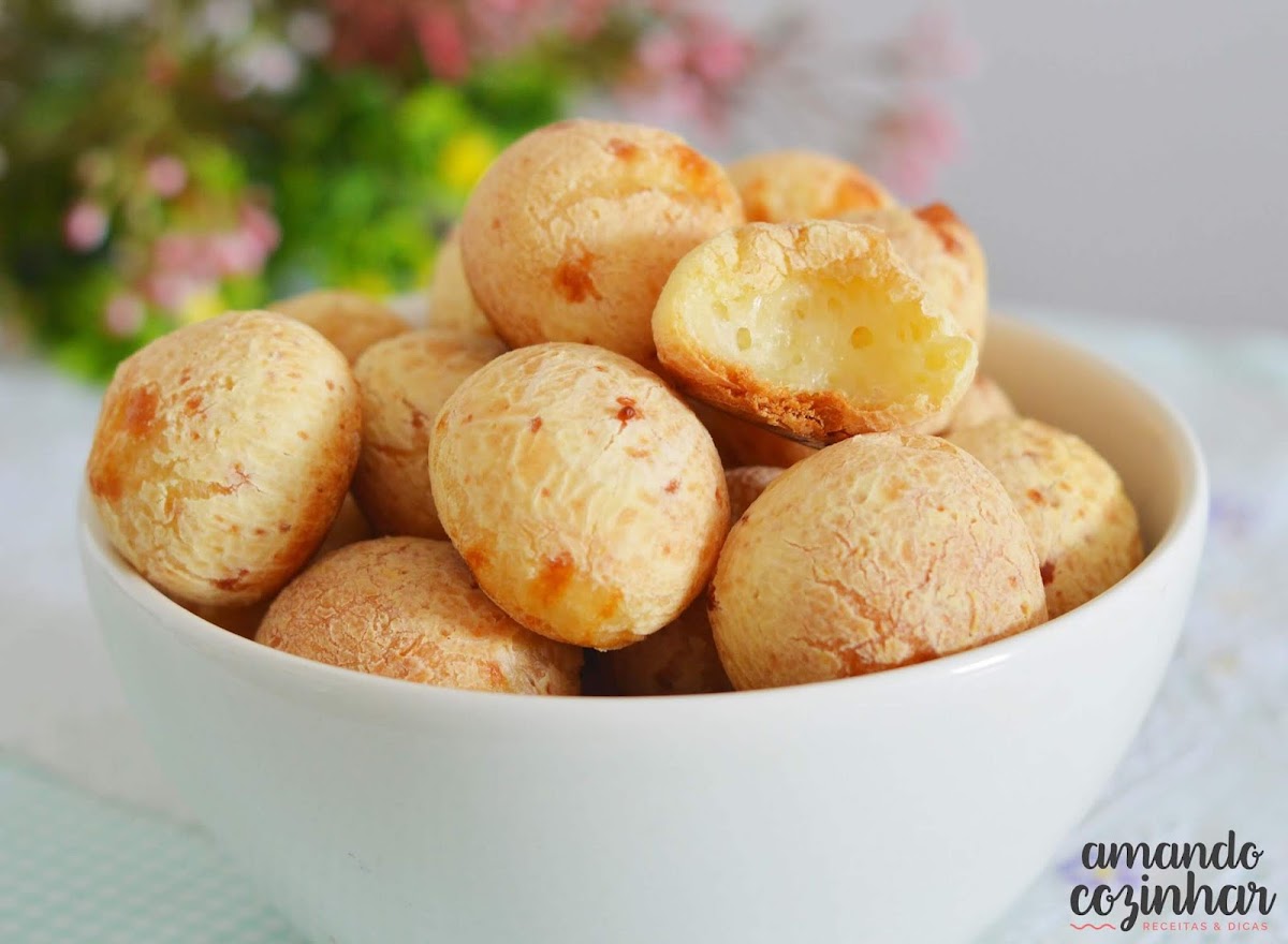 Pão de queijo de tapioca - 3 ingredientes - Amando Cozinhar