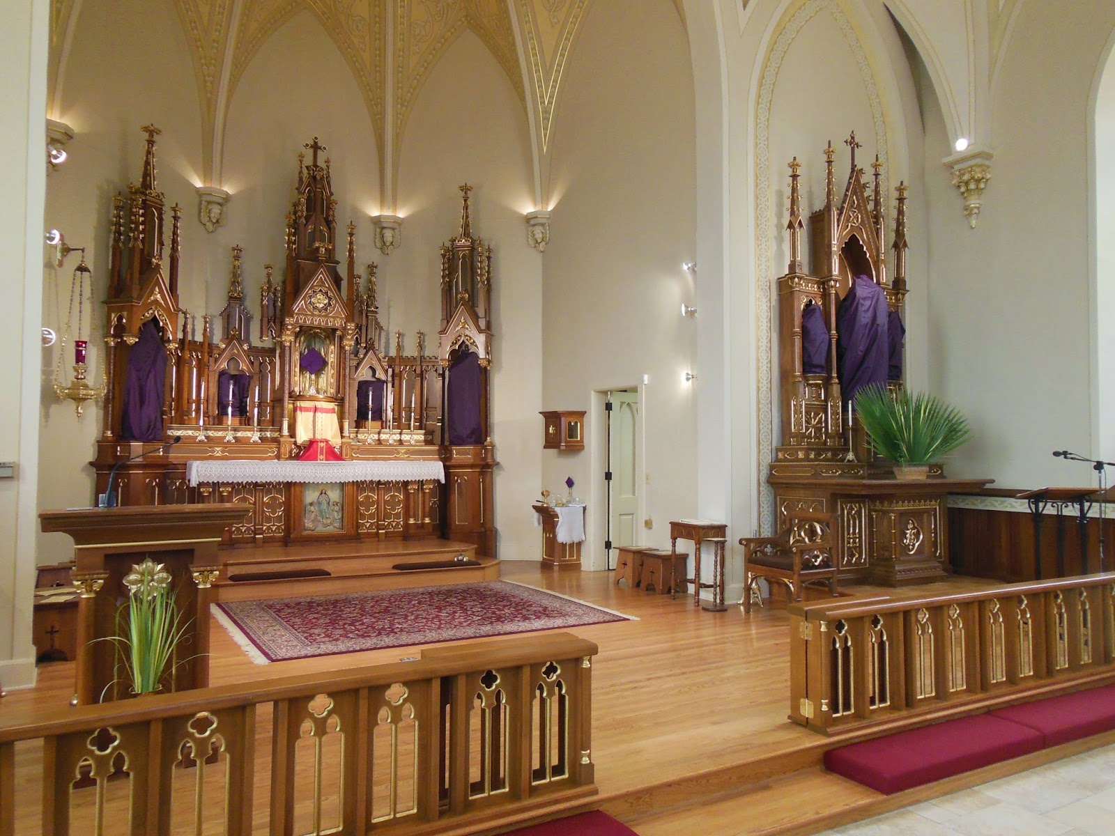 Roamin' Catholic Churches Veiled in Lent at St. Mary's, Pine Bluff