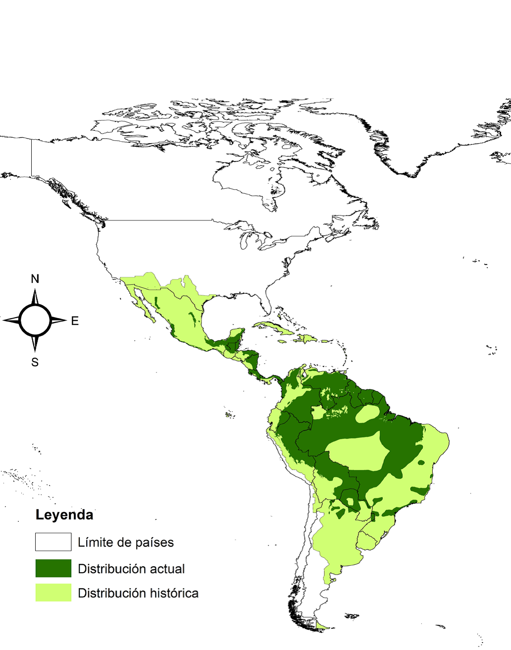 Jaguar Habitat Map