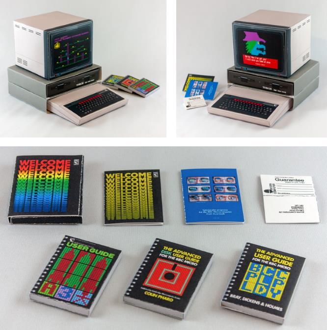 PAPERMAU 1980`s BBC Paper Model by Rocky Bergen