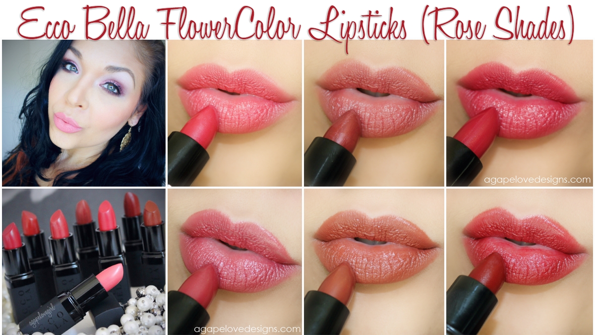 Love Designs: Ecco Bella FlowerColor (Rose Shades) Review Swatches