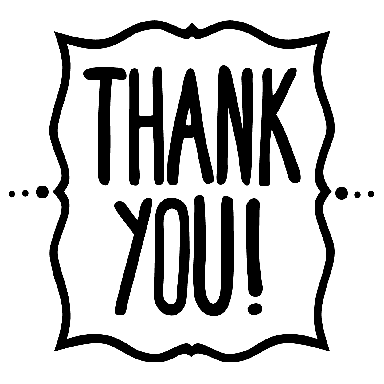 free thank you clipart black and white - photo #26