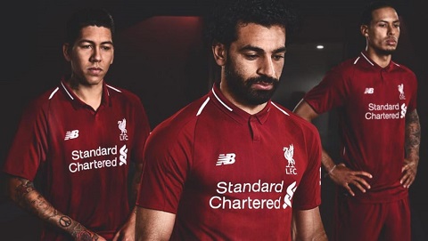 Màu áo mới của Liverpool cho mùa giải 2018/19